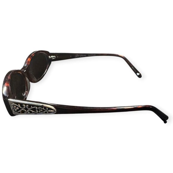 Brighton Made In The Shade Sunglasses‎ Oval Brown Handmade w/ Case Vintage main image 8